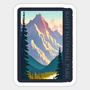 Banff national park Sticker